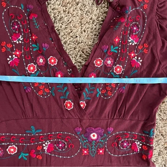 Johnny Was embroidered dress in size Small 3/4 sleeve - Picture 7 of 10